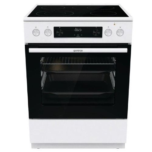 COOKER FREE STANDING  GECS6C70WPA (ΚΕΡΑΜΙΚΗ / 71LT / A / ΛΕΥΚΗ / 4+2 ΕΣΤΙΕΣ / POP / ΟΘΟΝΗ / AIRFRY / ΥΔΡΟΛΥΣΗ / ΤΗΛΕΣΚΟΠΙΚΟΣ)